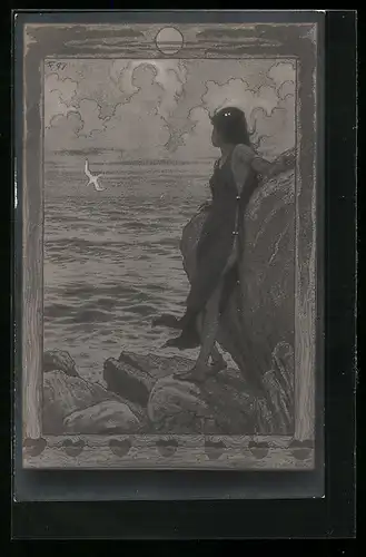 Künstler-AK Fidus Nr. 87: Am Gestade