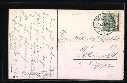 AK Berlin, Zeppelin über dem Schlossplatz