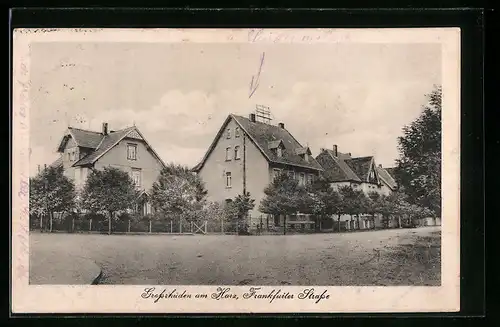 AK Grossrhüden a. Harz, Wohnhäuser in der Frankfurter Strasse