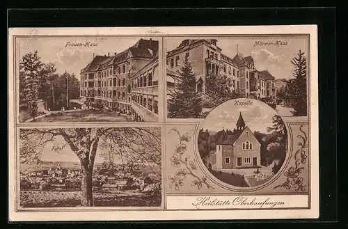 AK Oberkaufungen, Frauen-Haus, Kapelle, Totalansicht
