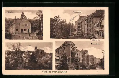 AK Oberkaufungen, Ortsansicht, Heilstätte - Kapelle, Frauenhaus