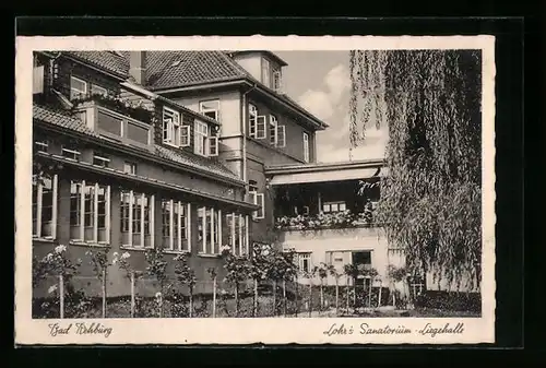 AK Bad Rehburg, Lohr`s Sanatorium Liegehalle