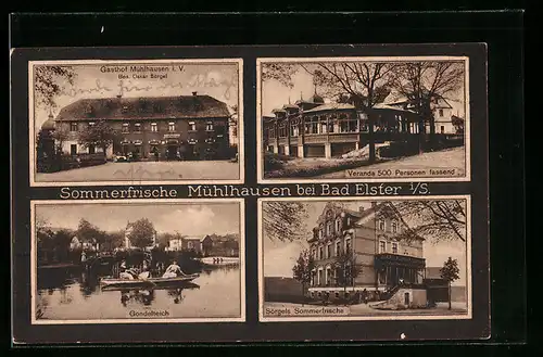 AK Mühlhausen i.V., Gasthaus, Gondelteich, Gasthaus Sörgel