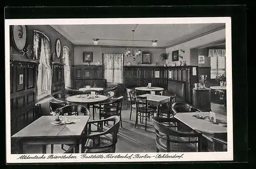 AK Berlin-Zehlendorf, Altdeutsche Bierstuben, Gaststätte Fürstenhof
