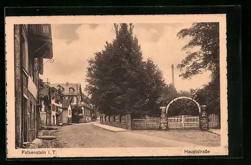 AK Falkenstein i. T., Blick in die Hauptstrasse