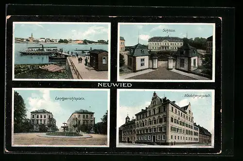 AK Neuwied, Schloss, Landgerichtsplatz