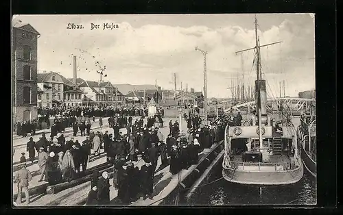 AK Libau, Partie am Hafen
