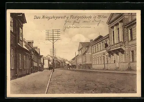 AK Mitau, Das Kriegslazarett und Postgebäude