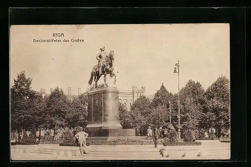 AK Riga, Denkmal Peter des Grossen