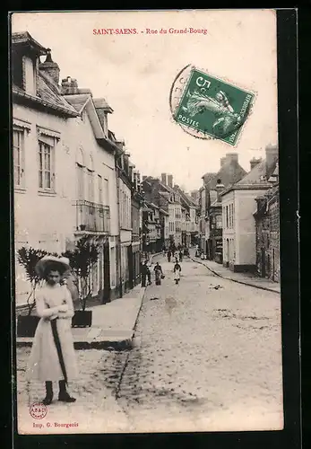 AK Saint-Saens, Rue du Grand-Bourg