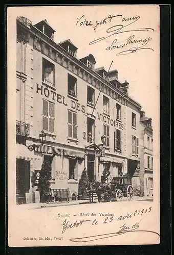 AK Yvetot, Hôtel des Victoires