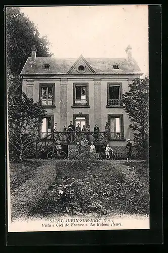 AK Saint-Aubin-sur-Mer, Villa Ciel de France, Le Balcon Fleuri