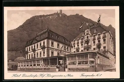 AK Königswinter a / Rhein, Hotel Düsseldorfer Hof