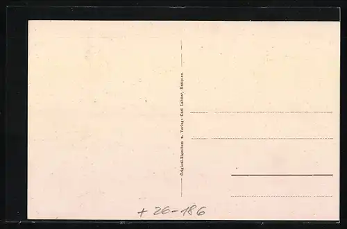 Künstler-AK Eugen Felle: Kempten, Panorama mit Pfronten