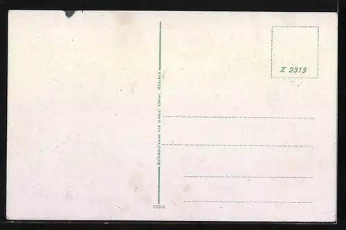 AK Crimmitschau, Silberstrasse mit Kaiser Wilhelm-Denkmal und Elektrizitäts-Werk