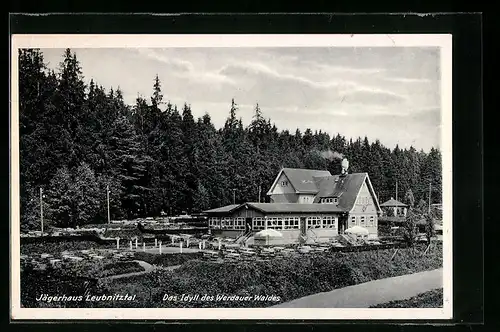 AK Leubnitztal, Gasthaus Jägerhaus im Werdauer Wald