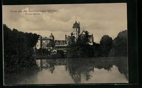 AK Basedow /Mecklenburger Schweiz, Schloss Besedow