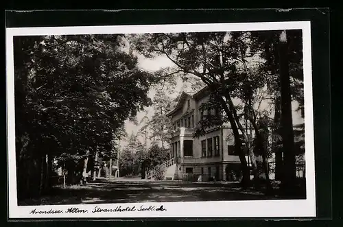 AK Arendsee / Altm, Blick auf den Strandhotel Seeblick