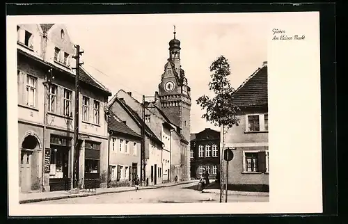 AK Güsten, Strasse am kleinen Markt mit Geschäft