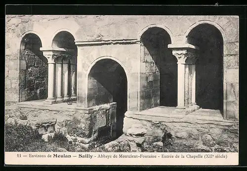 AK Sailly, Abbaye de Montcient-Fontaine, Entrée de la Chapelle