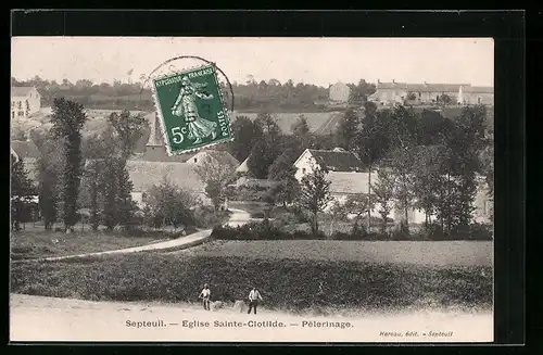 AK Septeuil, Eglise Sainte-Clotilde, Pelerinage