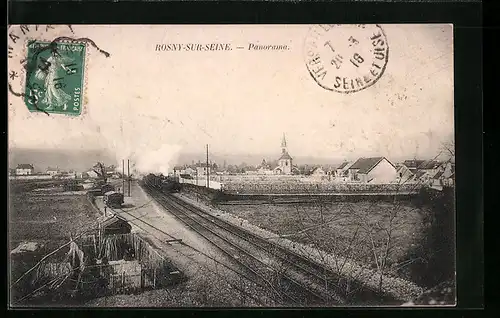 AK Rosny-sur-Seine, Panorama