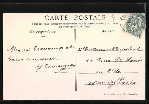 AK Triel, La rue Galande, Strassenpartie