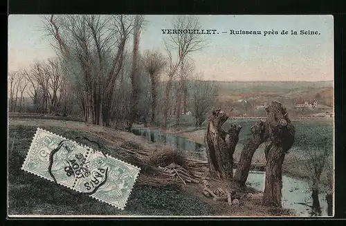 AK Vernouillet, Ruisseau prés de la Seine