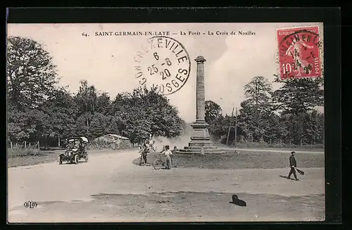 AK Saint-Germain-en-Laye, La Forêt, La Croix de Noailles