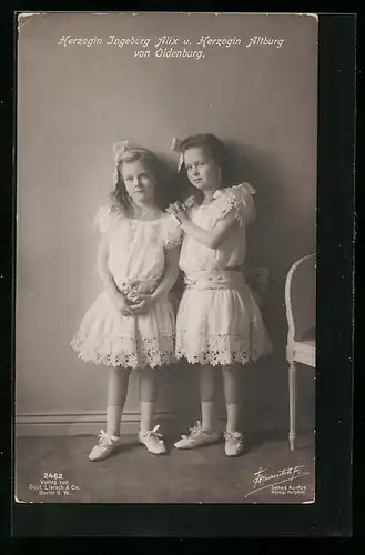 AK Herzogin Ingeborg Alix von Oldenburg u. Herzogin Altburg