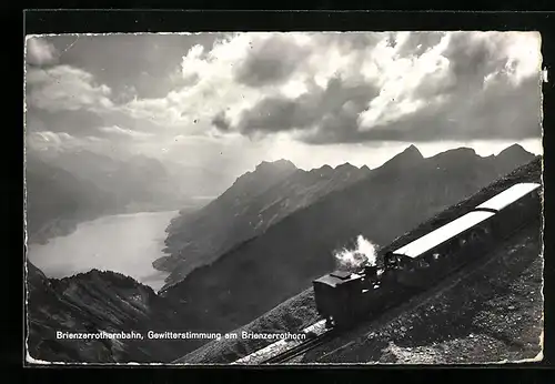 AK Brienzerrothornbahn, Gewitterstimmung am Brienzerrothorn