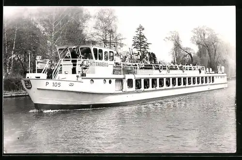 Fotografie H. Woike, Berlin, Dampfer - Ausflugsdampfer Lichtenberg