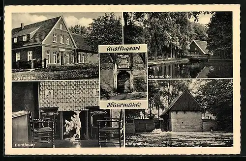 AK Alstätte, Gasthaus Haarmühle, Herdfeuer, Obermühle