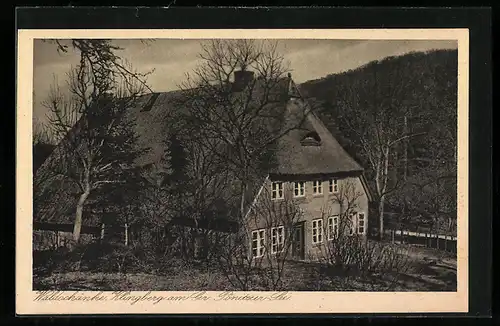 AK Gleschendorf, Gasthaus Waldschänke Klingenberg am Gr. Pönitzer See