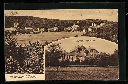 AK Eppenhain i. Taunus, Kurhaus Montesita, Panorama