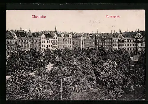 AK Chemnitz, Partie am Rosenplatz