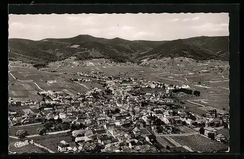 AK Maikammer a. d. W., Ortsansicht vom Flugzeug aus
