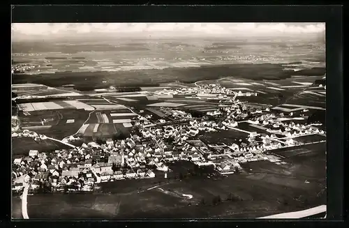 AK Bechhofen in Mfr., Ortsansicht, Fliegeraufnahme