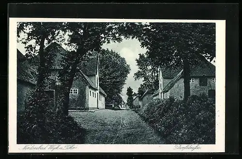 AK Wyk a. Föhr, Blick in die Dorfstrasse