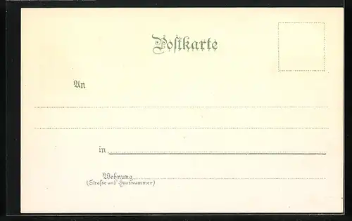 Lithographie Freiburg i. B., Münster mit Schlossberg, Kaiserstrasse mit Martinsthor