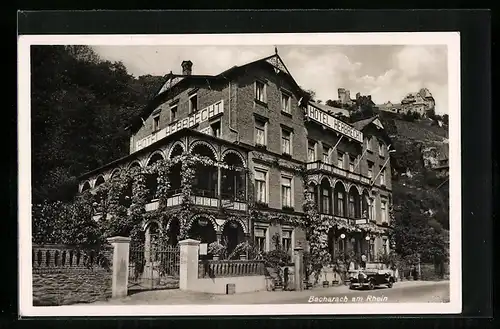 AK Bacharach am Rhein, Ansicht vom Hotel Herbrecht