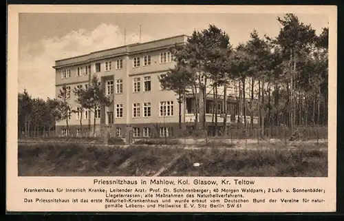 AK Mahlow-Kol. Glasow, Krankenhaus Priessnitzhaus