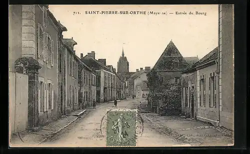 AK Saint-Pierre-Sur-Orthe, Entrée du Bourg