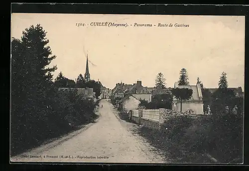 AK Cuillé, Panorama, Route de Gastines