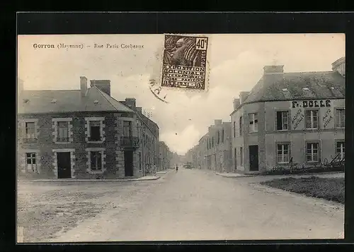 AK Gorron, Rue Paris-Corbeaux