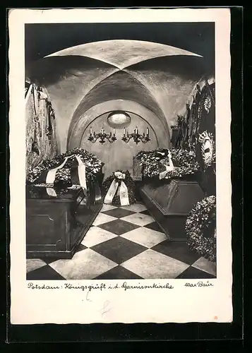 Foto-AK Max Baur: Potsdam, Königsgruft in der Garnisonkirche