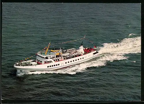 AK Passagierschiff MS Fair Lady aus der Vogelschau