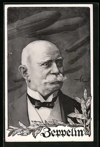 AK Porträt Graf Zeppelin