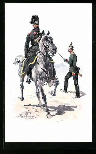 Künstler-AK Anton Hoffmann - München: R. B. Gendarmerie 1873