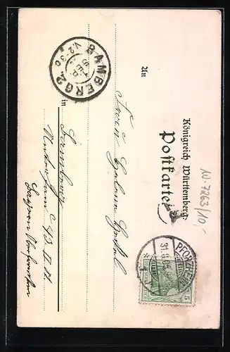 Künstler-AK Karl Mutter: Liebenzell, Generalansicht, der Wehrturm, alte Wohnhäuser